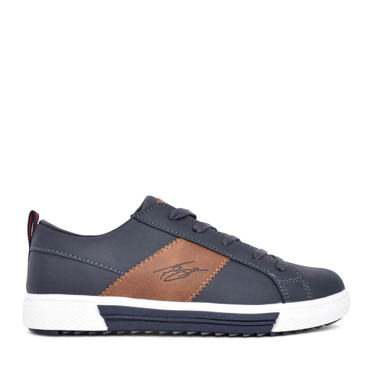 Boys Bakers Laced Trainer In Navy