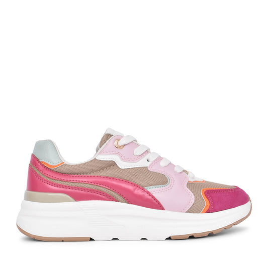 Ladies Berard Maher Laced Trainer In Multi-colour