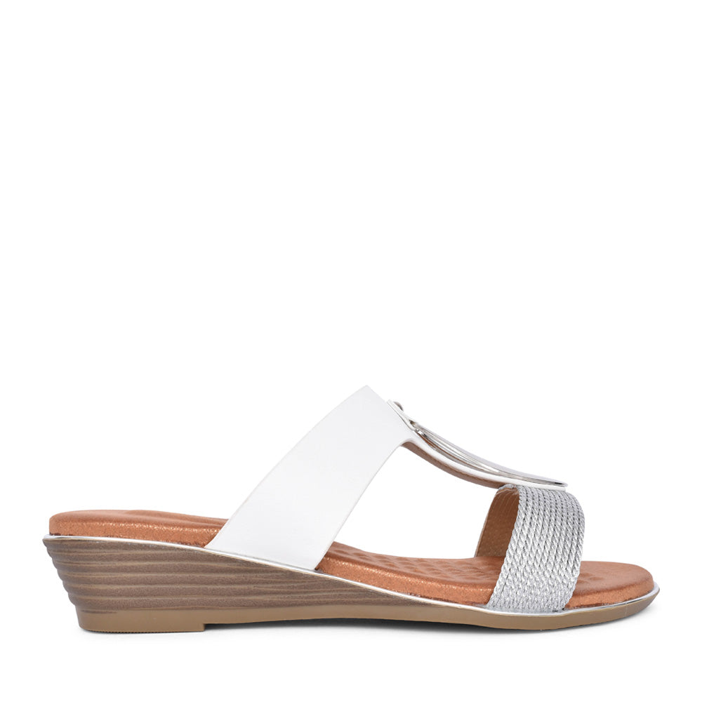 Ladies Portland Jlh528 Mule In White