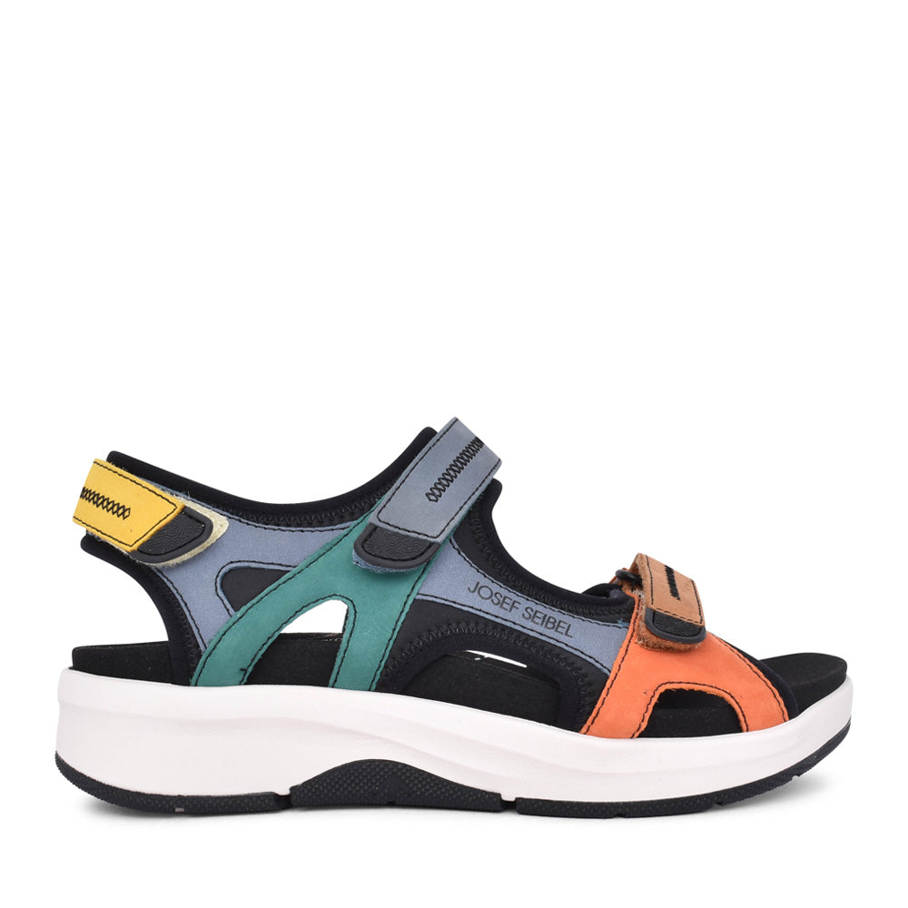 Ladies 97302 Estelle 02 Velcro Sandal In Multi-colour