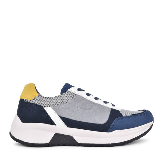 Mens 46210 Mitchell 10 Laced Trainer In Blue-multi