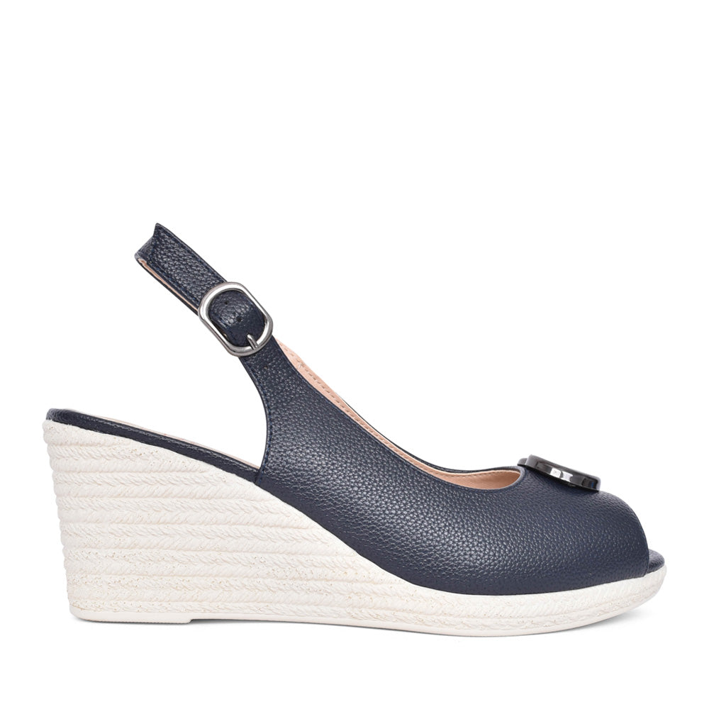 Ladies Duytrink Wedge Sandal In Cobalt