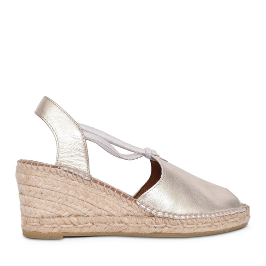 Ladies 2143 Wedge Sandal In Metallic