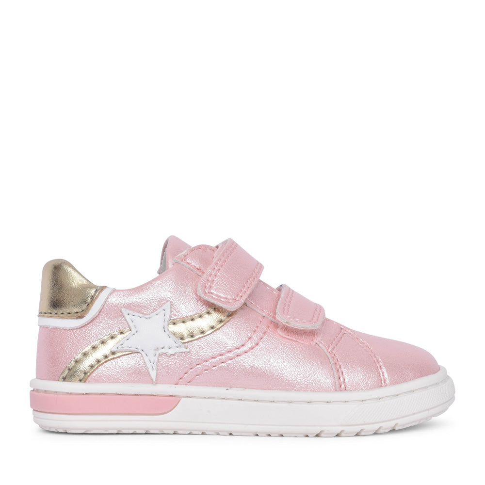 Girls 7905100 Double Velcro Shoe In Rose