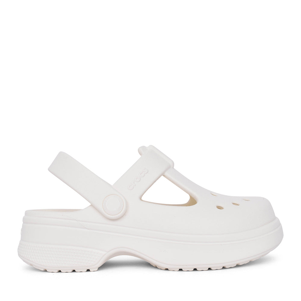 Girls 210615 Classic Mary Jane Junior Clog In Chalk