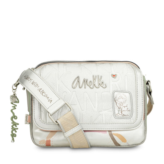 Ladies 40603-349 Cross Body Bag In Silver