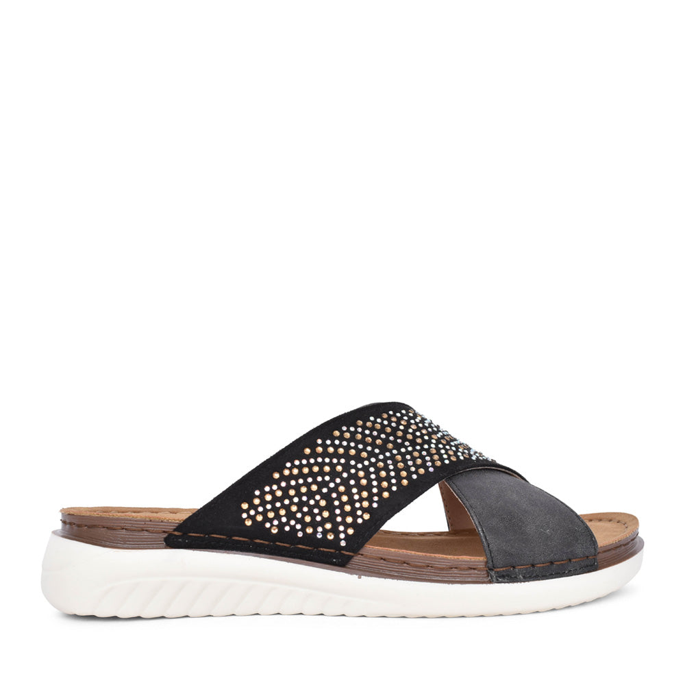 Ladies Wisteria Mule In Black