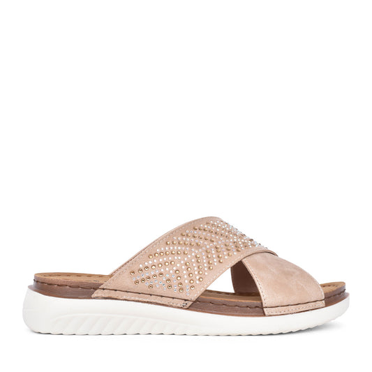 Ladies Wisteria Mule In Beige