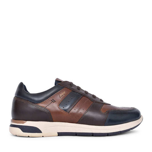 Mens Arrow Laced Shoe In Navy Multi