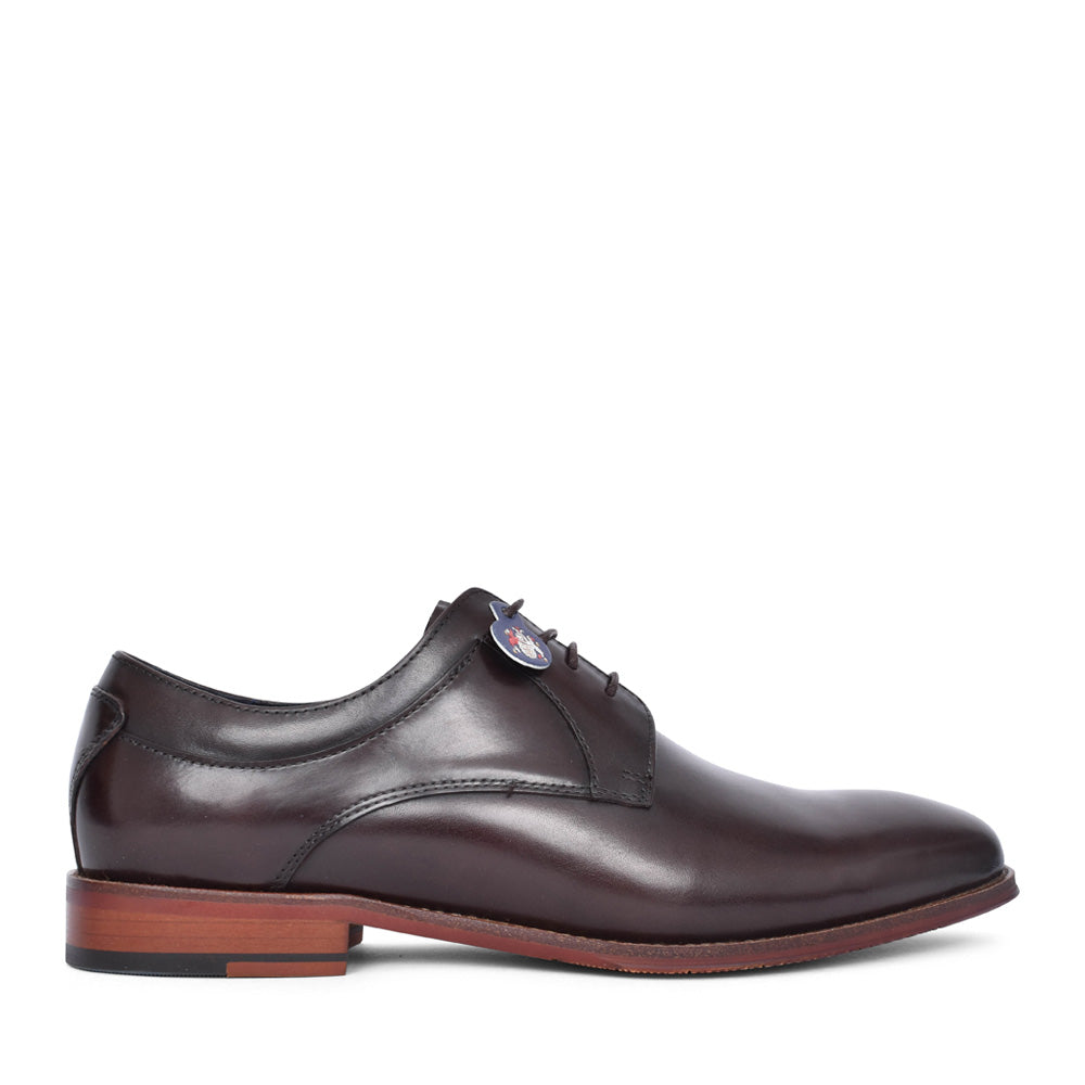 Mens Goretti Laced Shoe In Dark Brown
