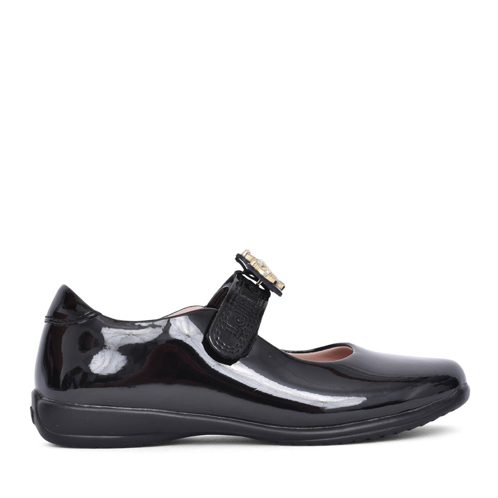 Girls Lk8472 Victoria 2 F-fit Mary Jane Shoe In Blk Patent