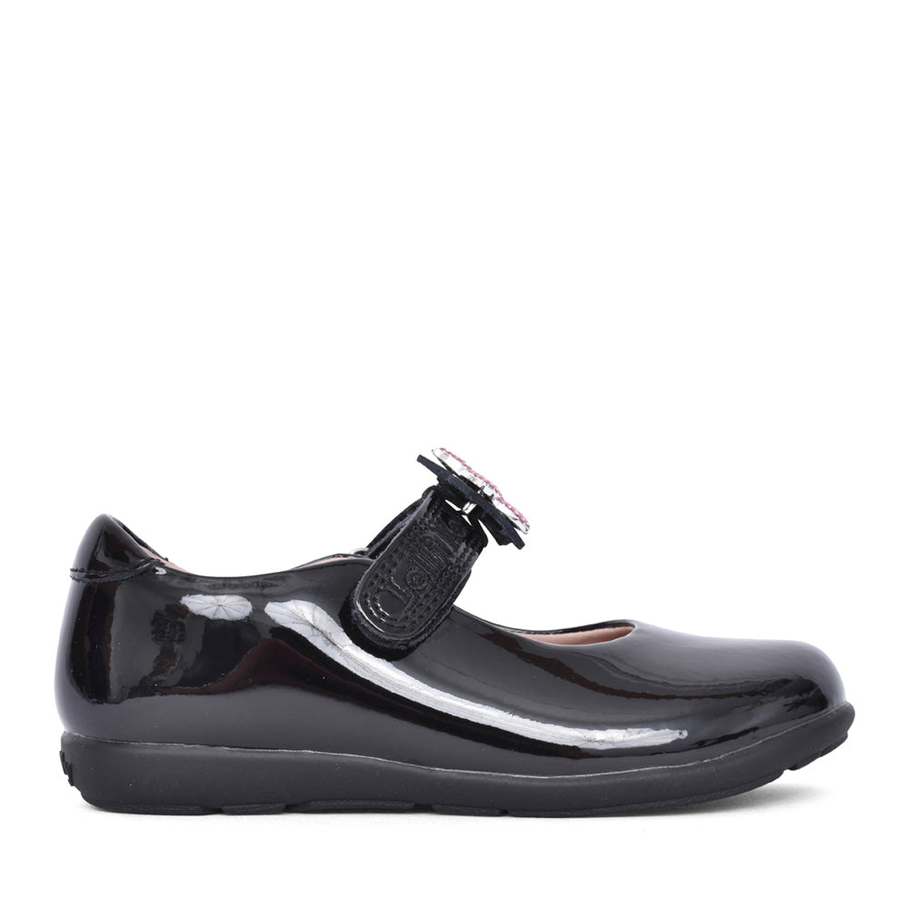 Girls Lk8481 Daisy 2 G-fit Mary Jane Shoe In Blk Patent