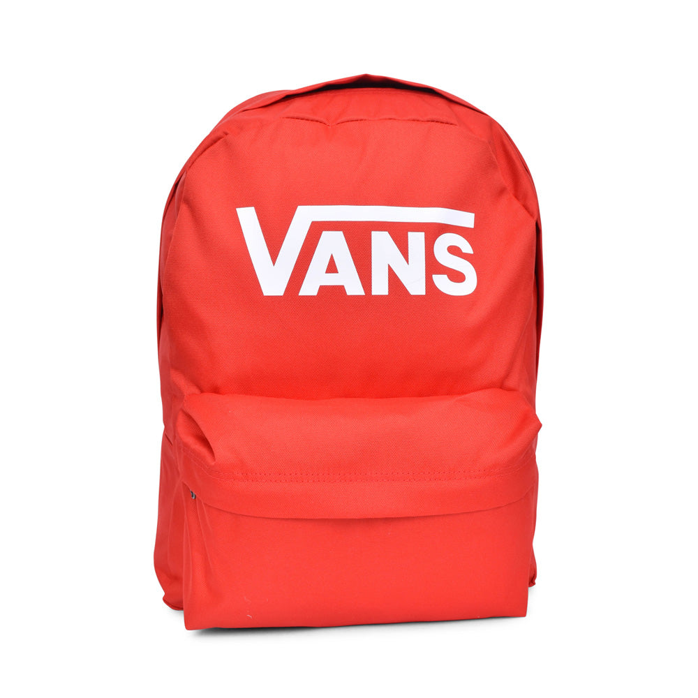 Unisex Old Skool Print Backpack In Red