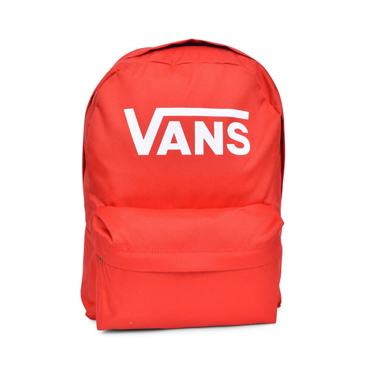 Unisex Old Skool Print Backpack In Red