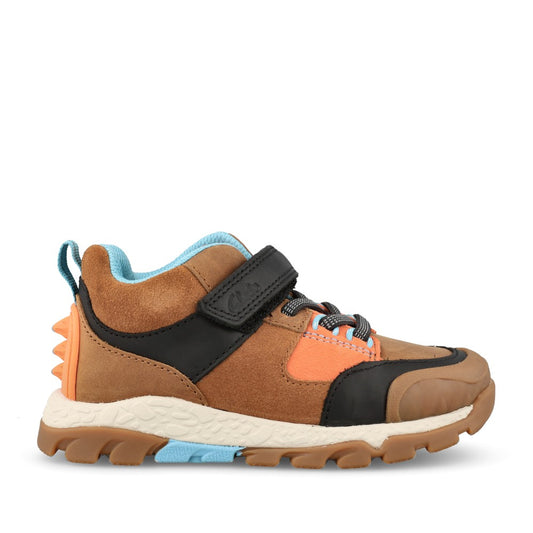 Boys Steggy2 Glow Kids Tan Velcro Boot In Kids G Fit
