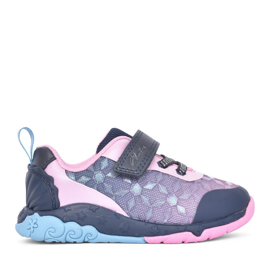Girls Tidal Trail K Navy Trainer In Kids F Fit