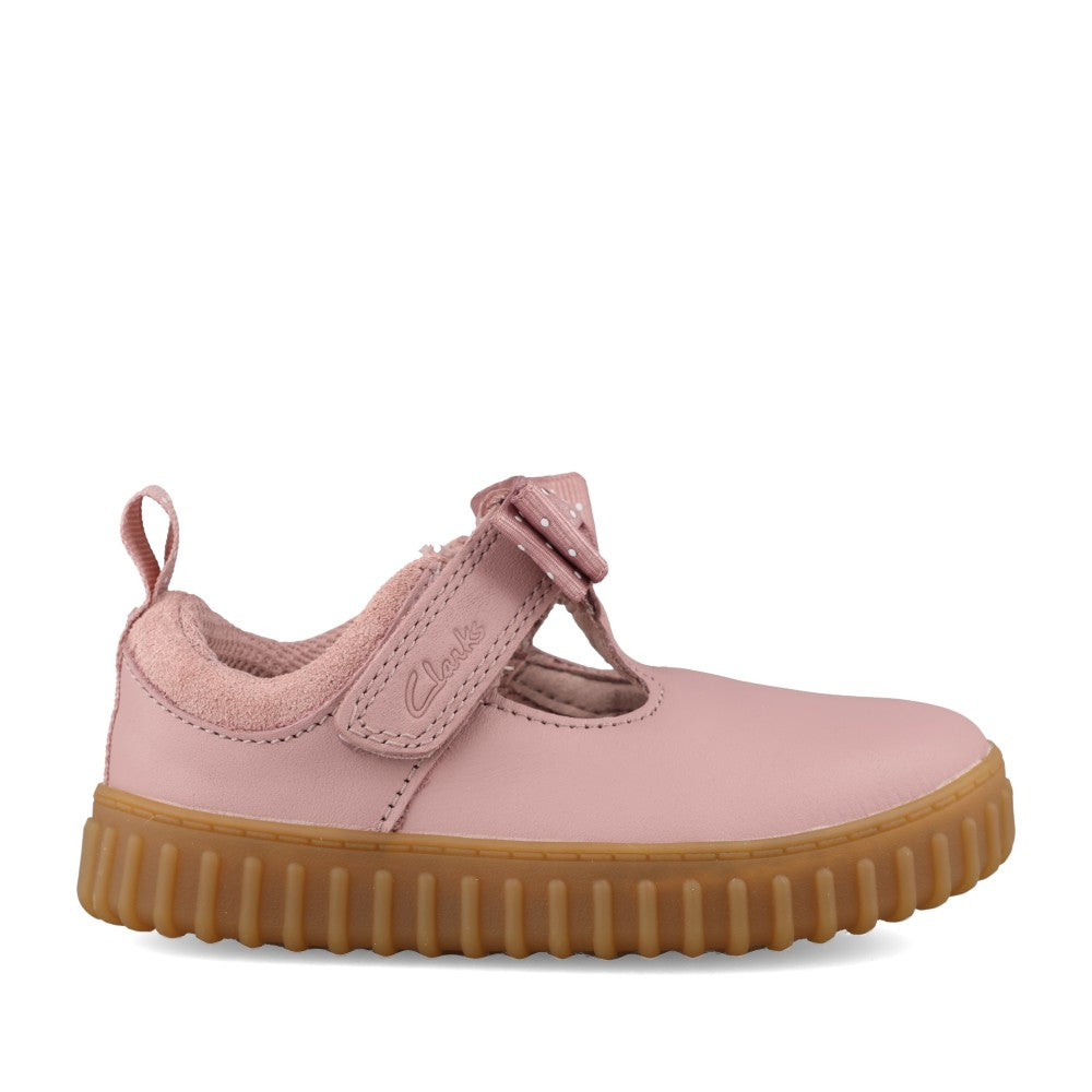 Girls Cove Bow Toddler T-bar Shoe In Kids G Fit