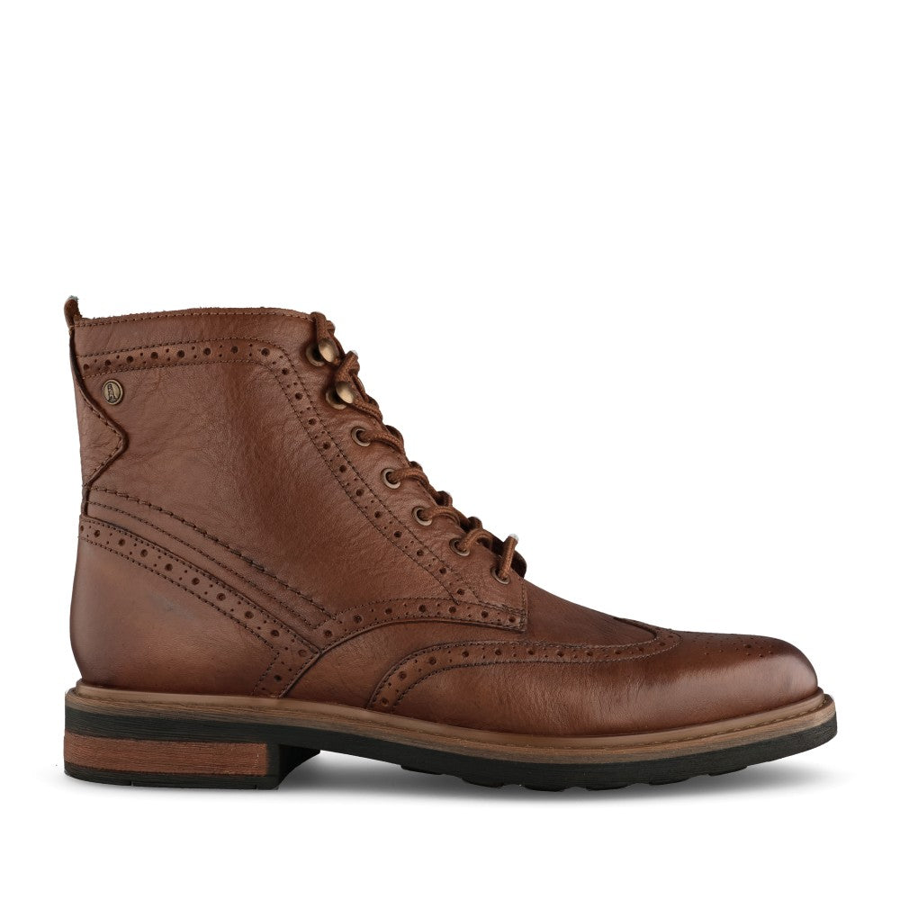 Mens Newford Lace G-fit Boot In Mid Tan