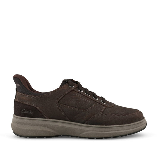 Mens Mullan Easy H-fit Laced Shoe In Dark Brown