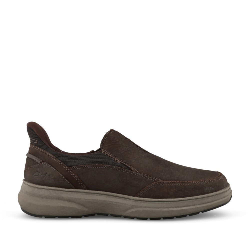 Mens Mullan Step G-fit Slip-on Shoe In Dark Brown