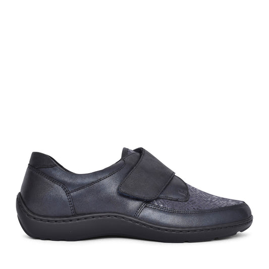 Ladies 607k31 Kya Velcro Shoe In Navy