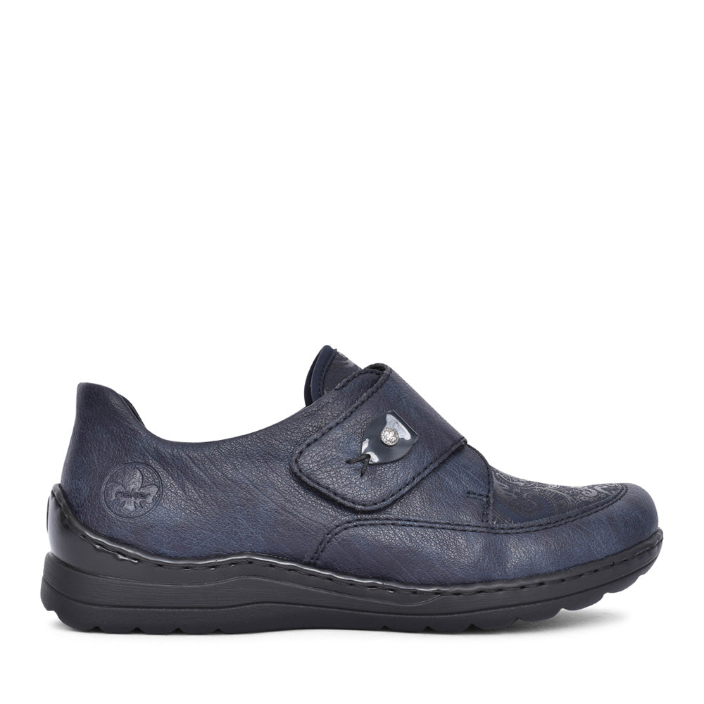 Ladies 48951 Velcro Shoe In Navy
