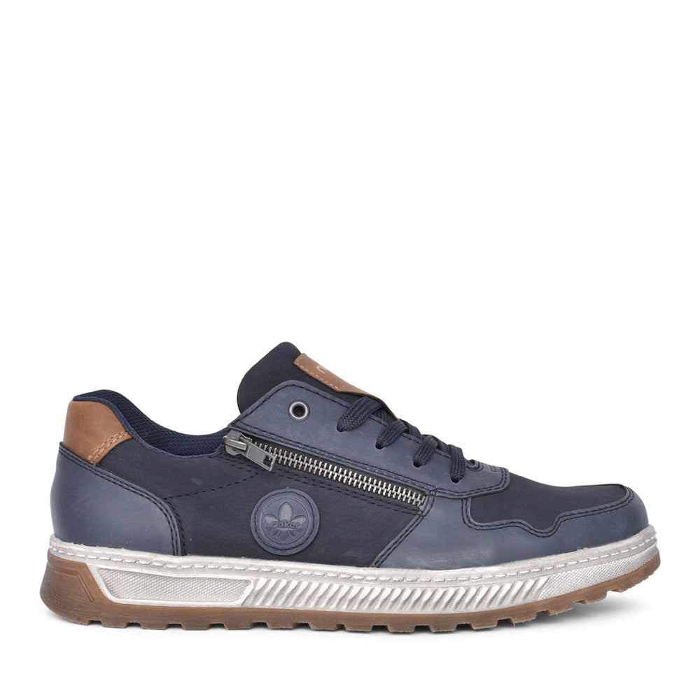 Mens 37029 Laced Trainer In Navy
