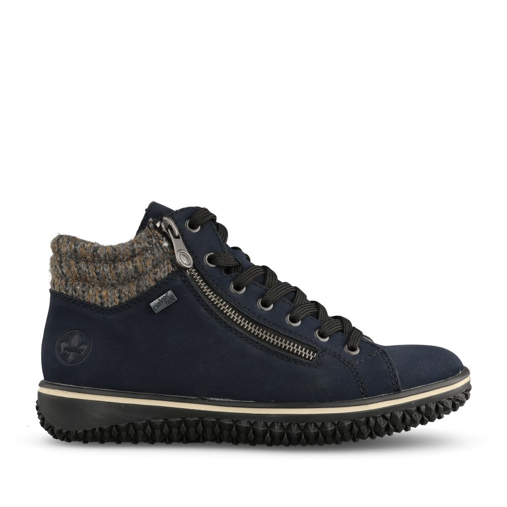 Ladies Z4263 Tex Laced Ankle Boot In Navy