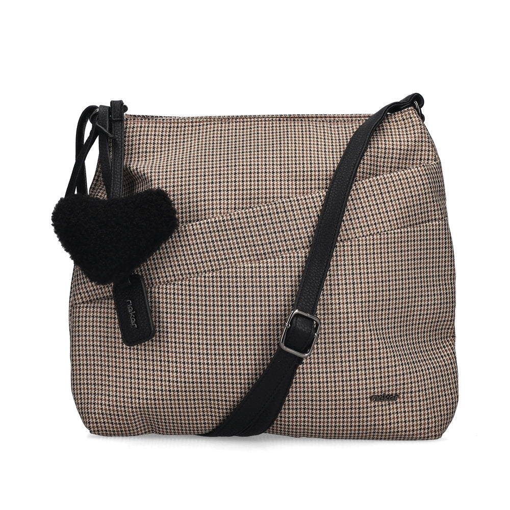 Ladies H1005 Cross Body Bag In Beige