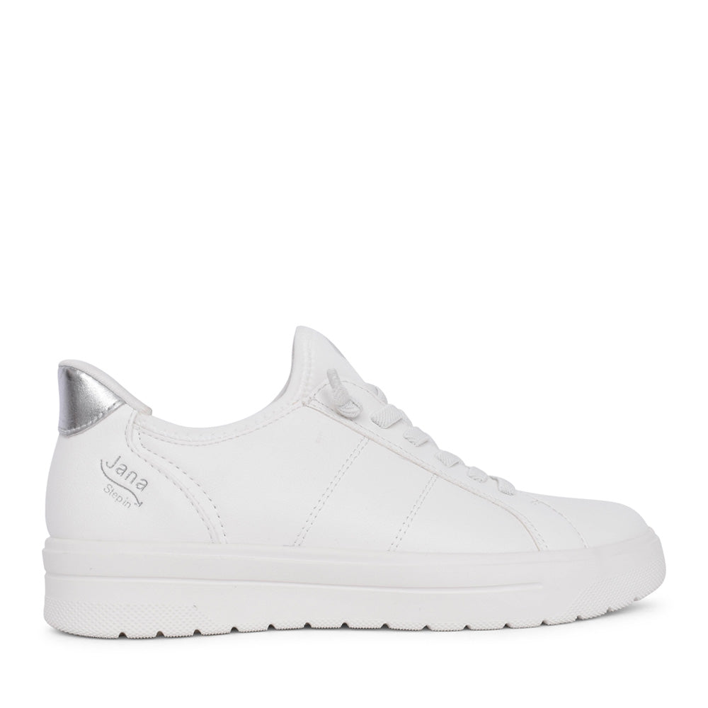 Ladies 8-23764 Step-in Trainer In White