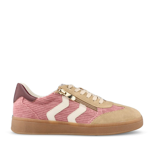 Ladies 2-23776 Laced Trainer In Rose