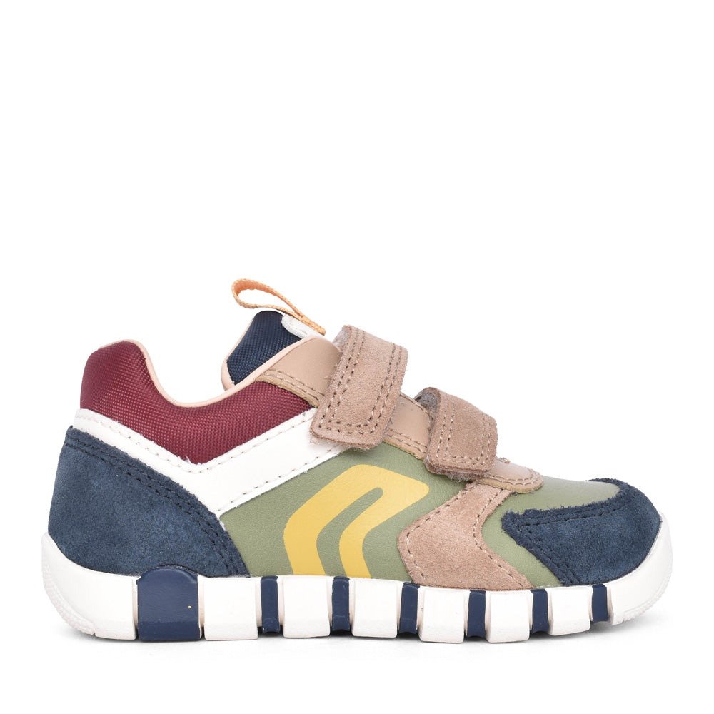 Boys B3555d B Iupidoo Velcro Trainer In Multi-colour