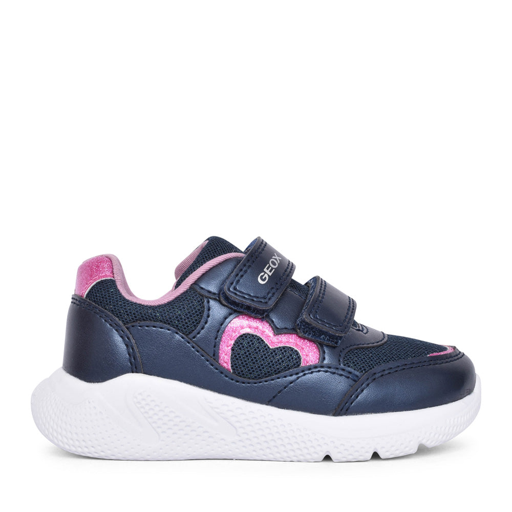 Girls B564ta B Sprintye Velcro Trainer In Navy
