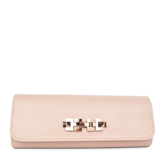 Ladies T39 8186 Clutch Bag In Beige