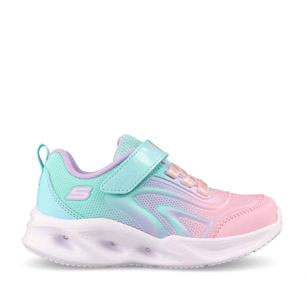 Girls 303713n S Lights Sola Glow Trainer In Aqua