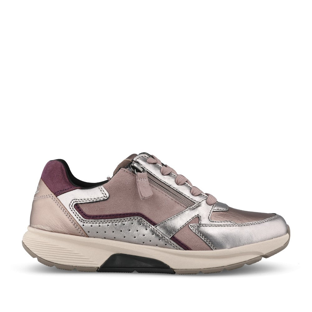 Ladies 76.878 Adora Laced Trainer In Silver