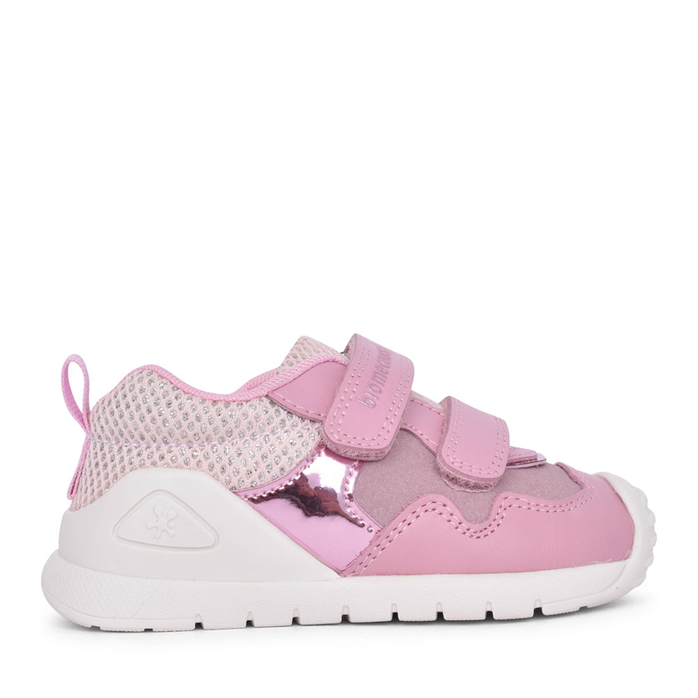 Girls 251110 Double Velcro Shoe In Pink
