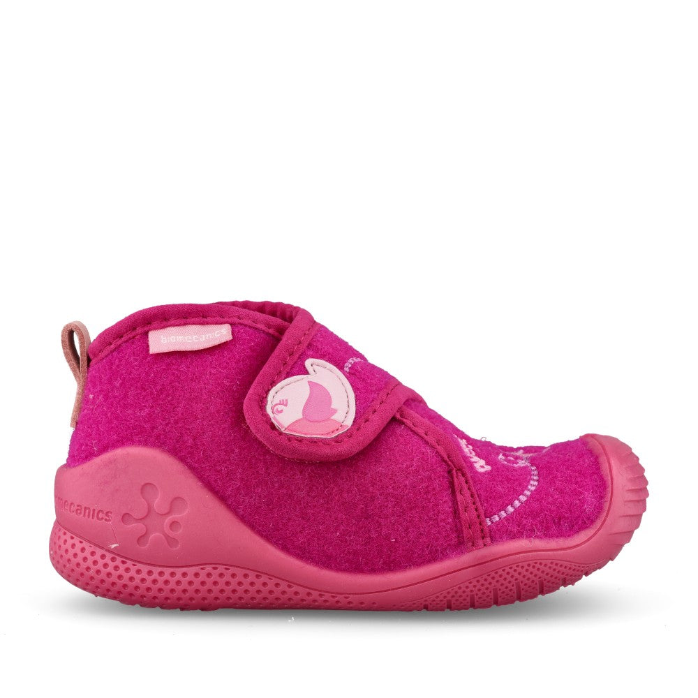 Girls 241142 Velcro Slipper In Fuchsia