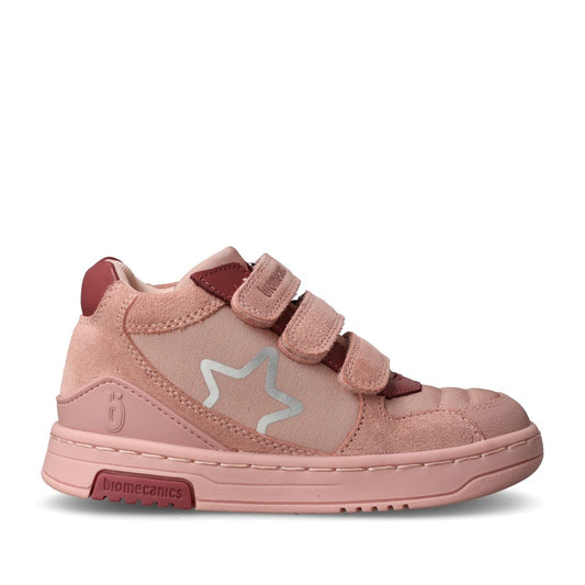 Girls 251225 Double Velcro Boot In Rose