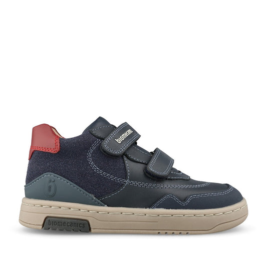 Boys 251235 Double Velcro Shoe In Navy