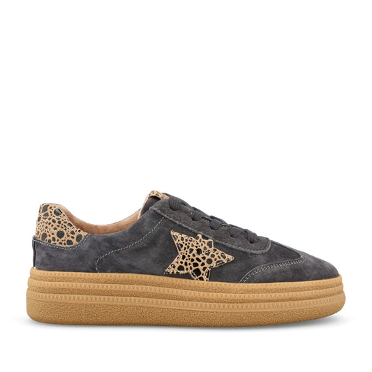 Ladies Forty Two Laced Trainer In Thunder Cheetah