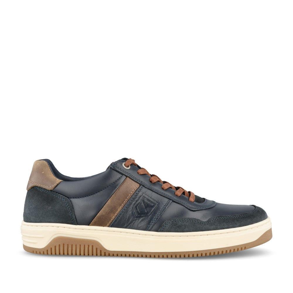 Mens Sate 5892 Laced Trainer In Navy