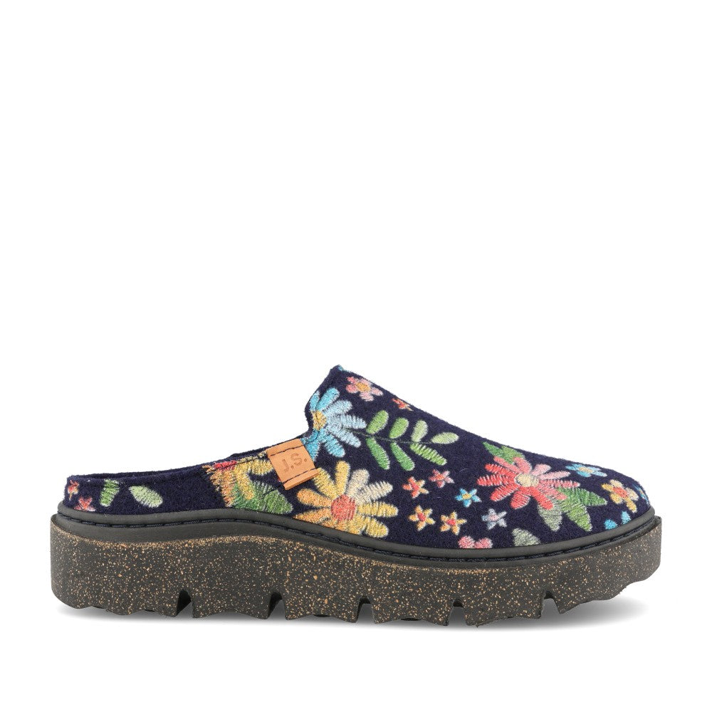 Ladies 53001 Carmaux 01 Slipper In Navy Multi