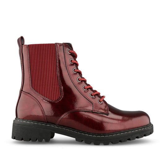 Ladies Alexis Glw035 Laced Ankle Boot In Burgandy