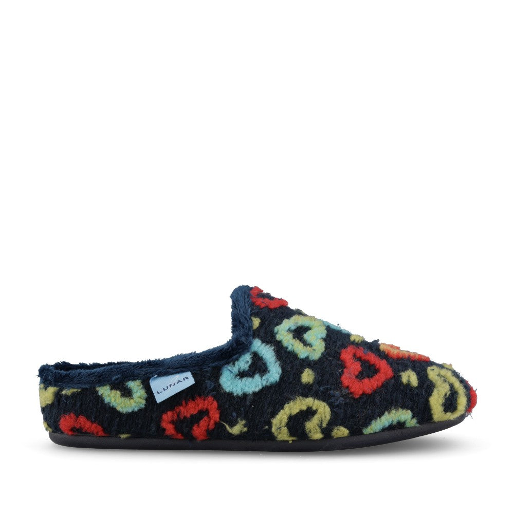 Ladies Valentine Kla233 Mule Slipper In Navy