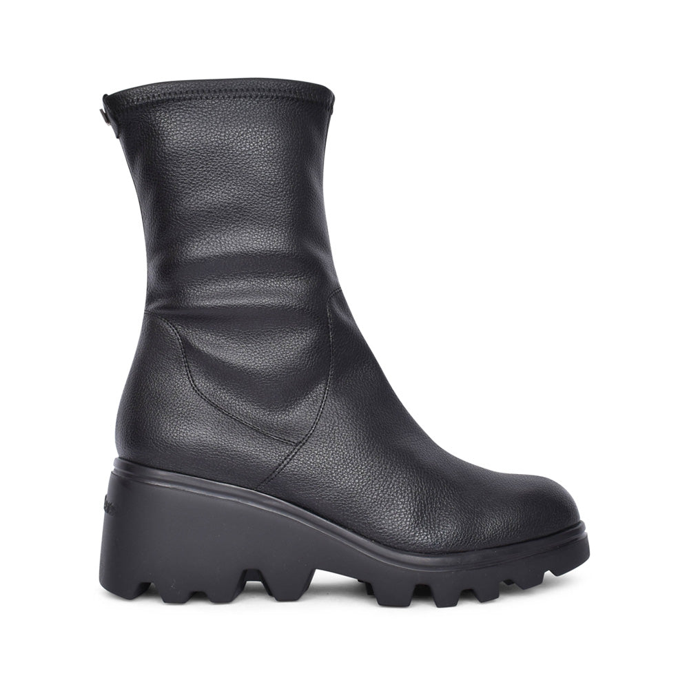 Ladies G-7017 Wedge Calf Boot In Black