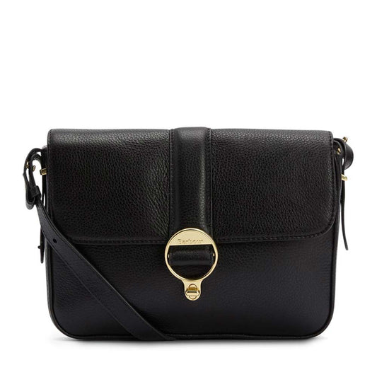 Ladies Rosa Leather Crossbody Bag In Black
