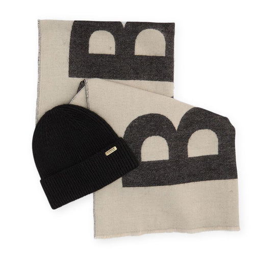 Ladies Pendle Beanie & Milla Scarf In Black