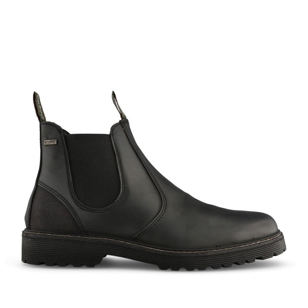 Mens Patton Black Chelsea Boot In Black
