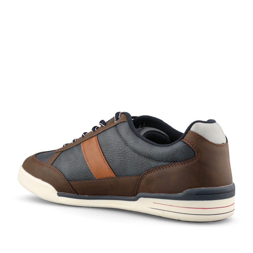 Mens Lakai Laced Trainer In Navy